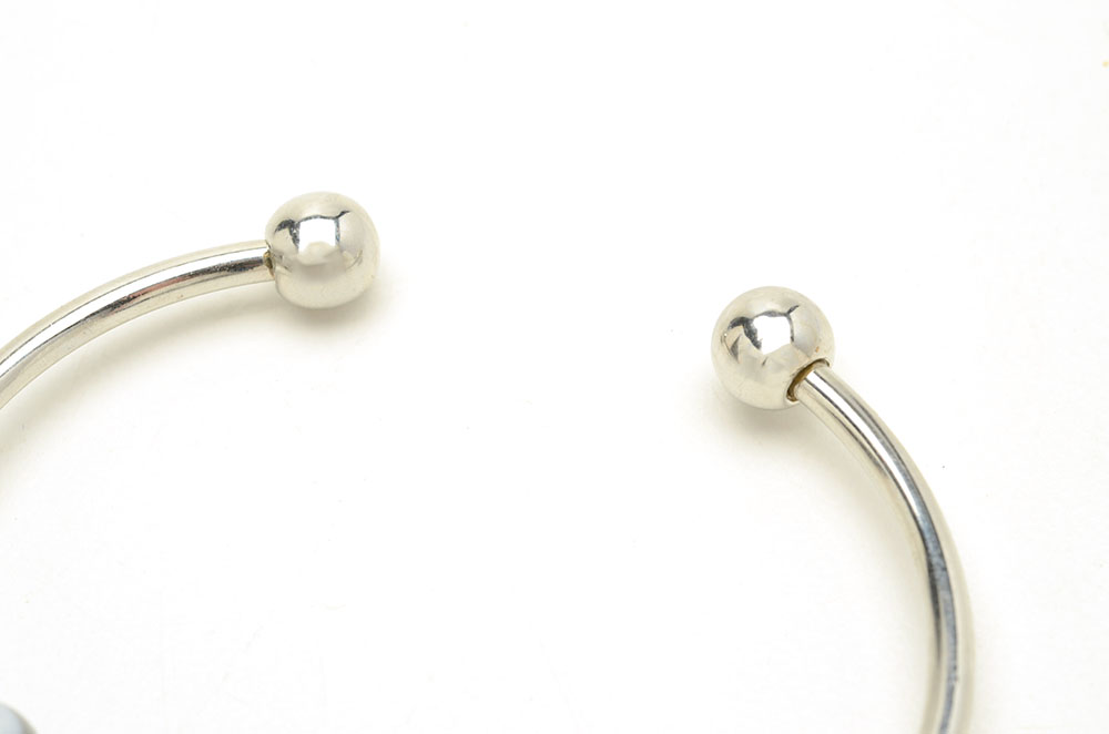 Stone, Glass and Sterling Trollbeads on Silver Tone Bracelets