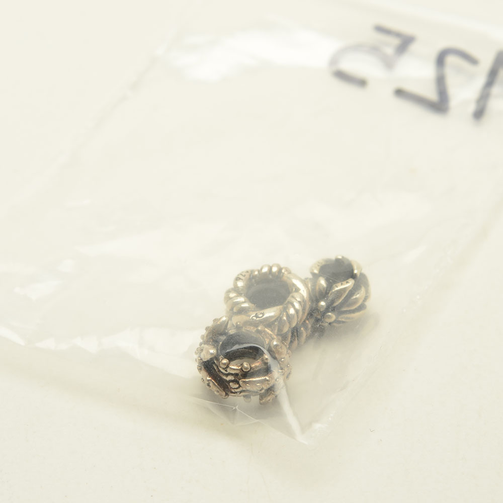 Trollbeads Sterling Charm Beads on Silver Tone Bracelets