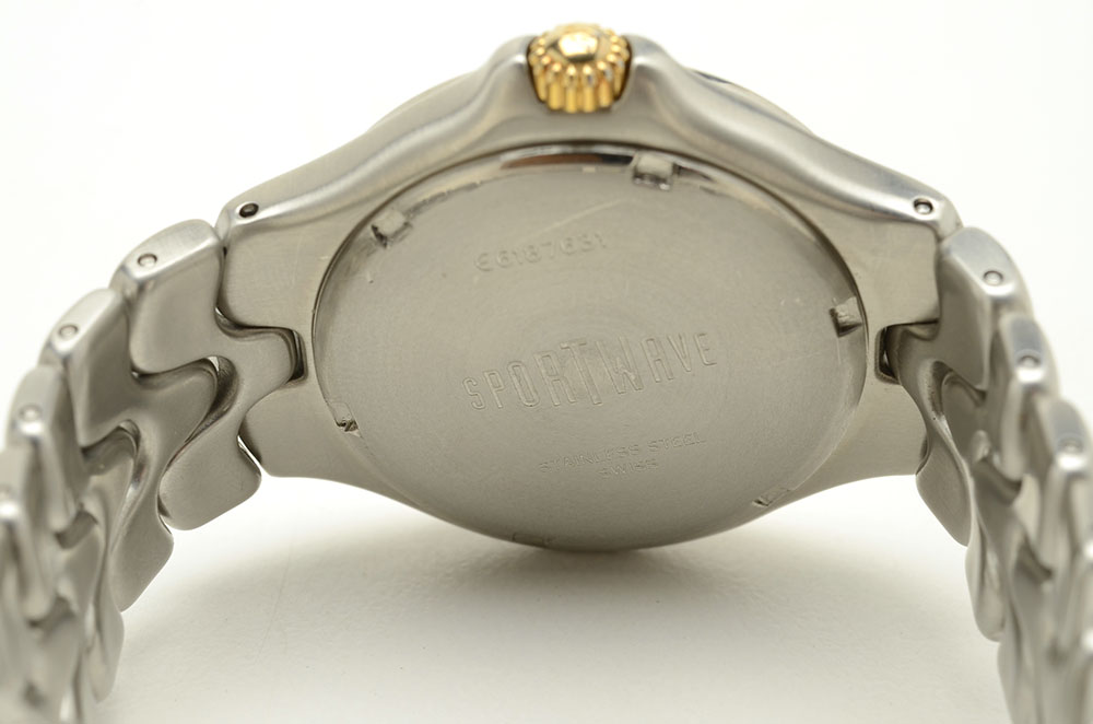 Ebel Sportwave Watch with 18K Yellow Gold Bezel