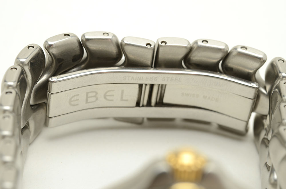 Ebel Sportwave Watch with 18K Yellow Gold Bezel