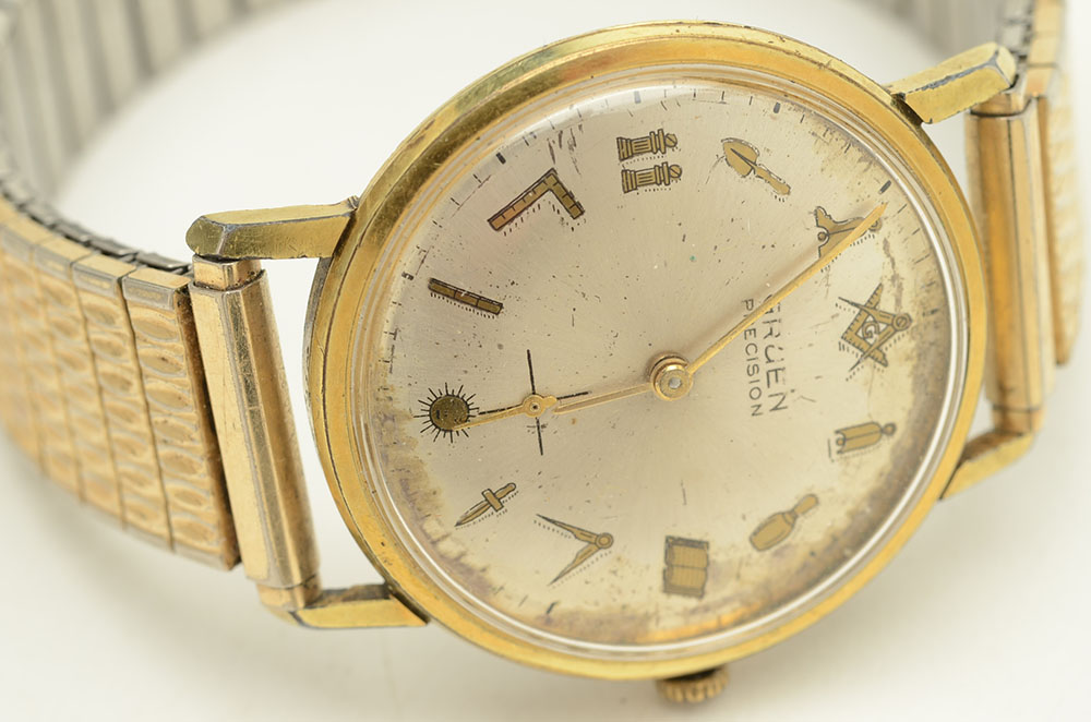 Masonic Gruen Precision Watch