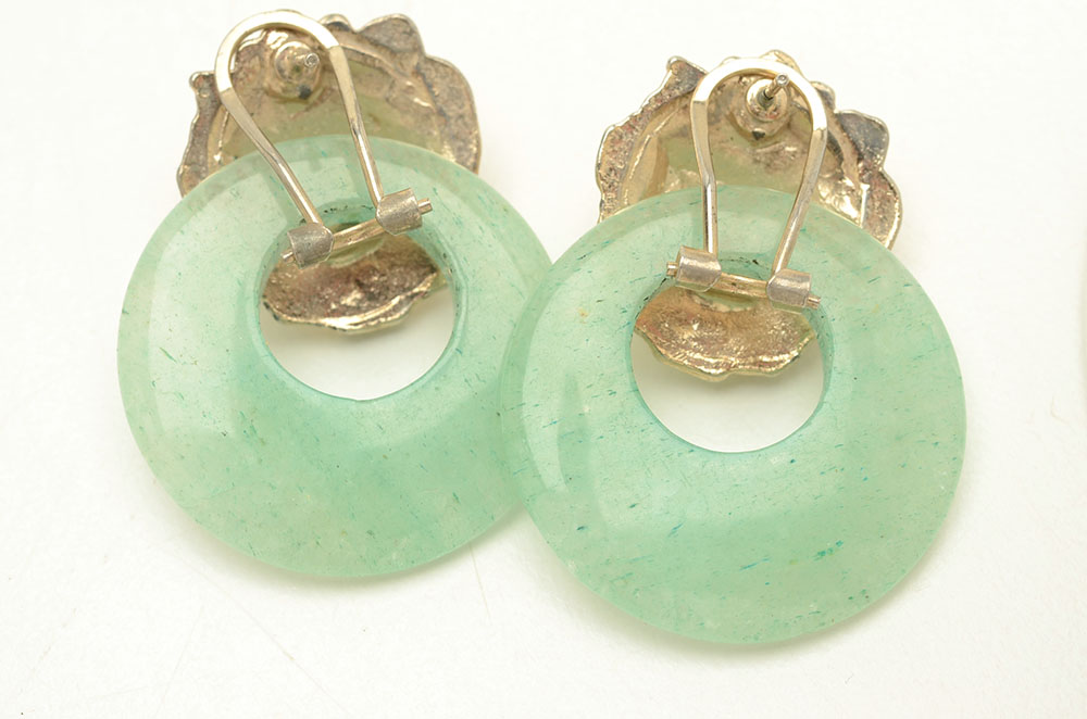 Aventurine Quartz Lion Earrings