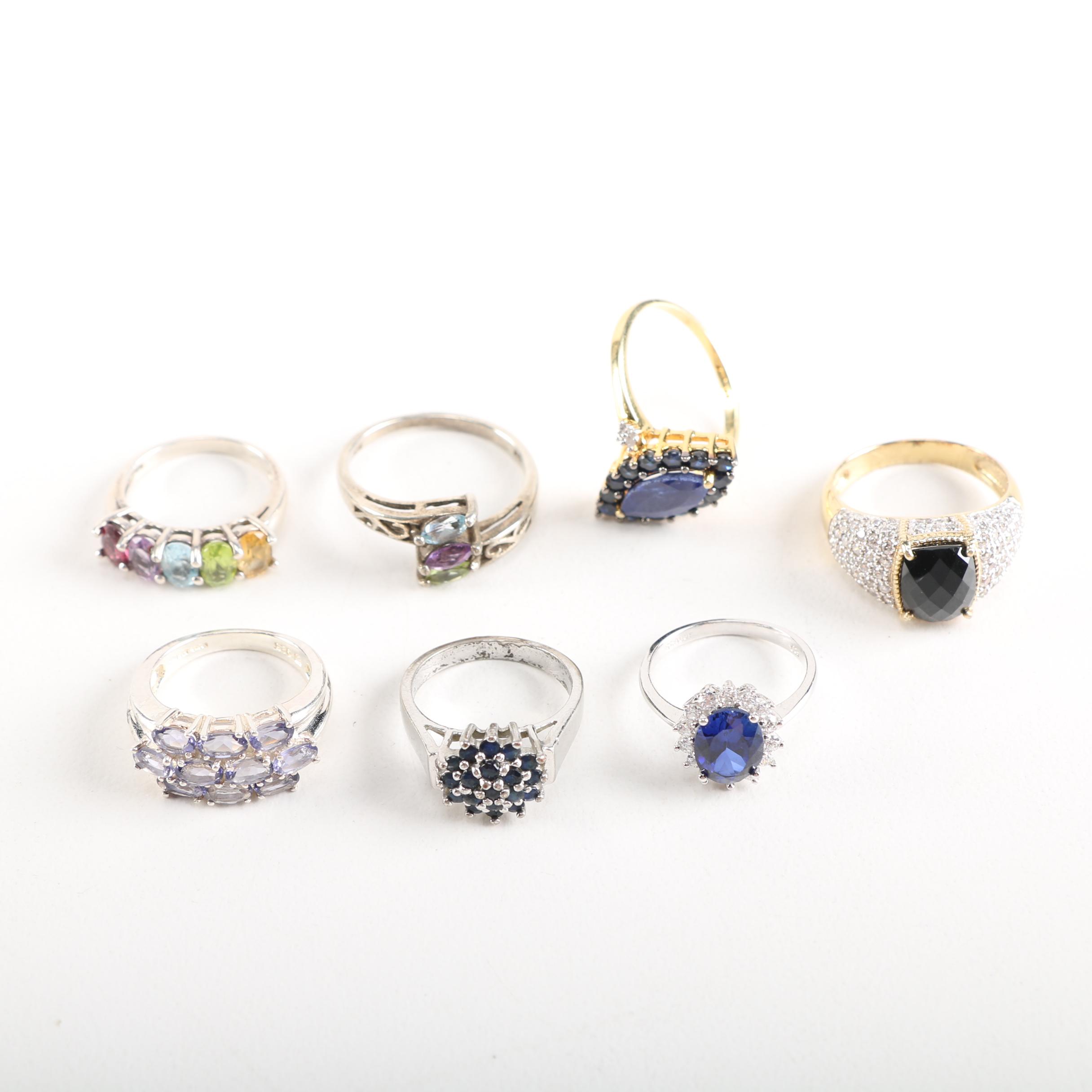 Sterling and Gemstone Rings
