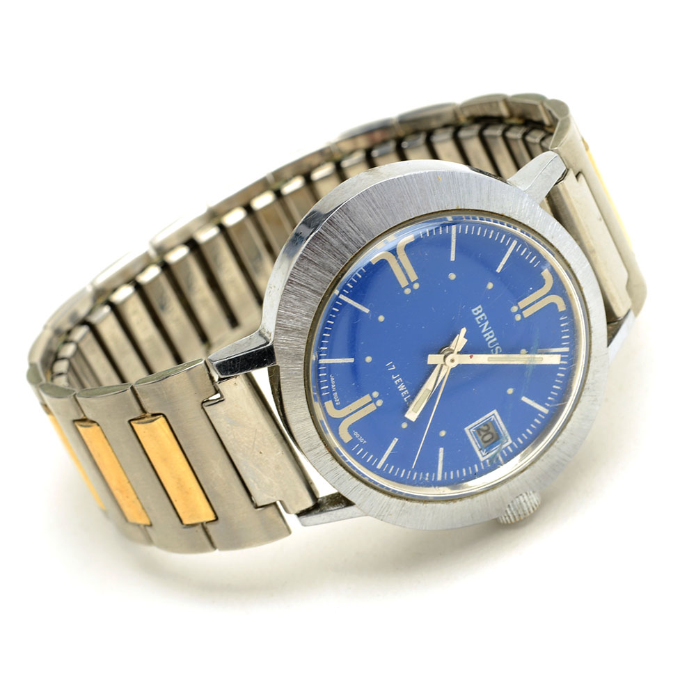 Benrus Watch with Blue Dial