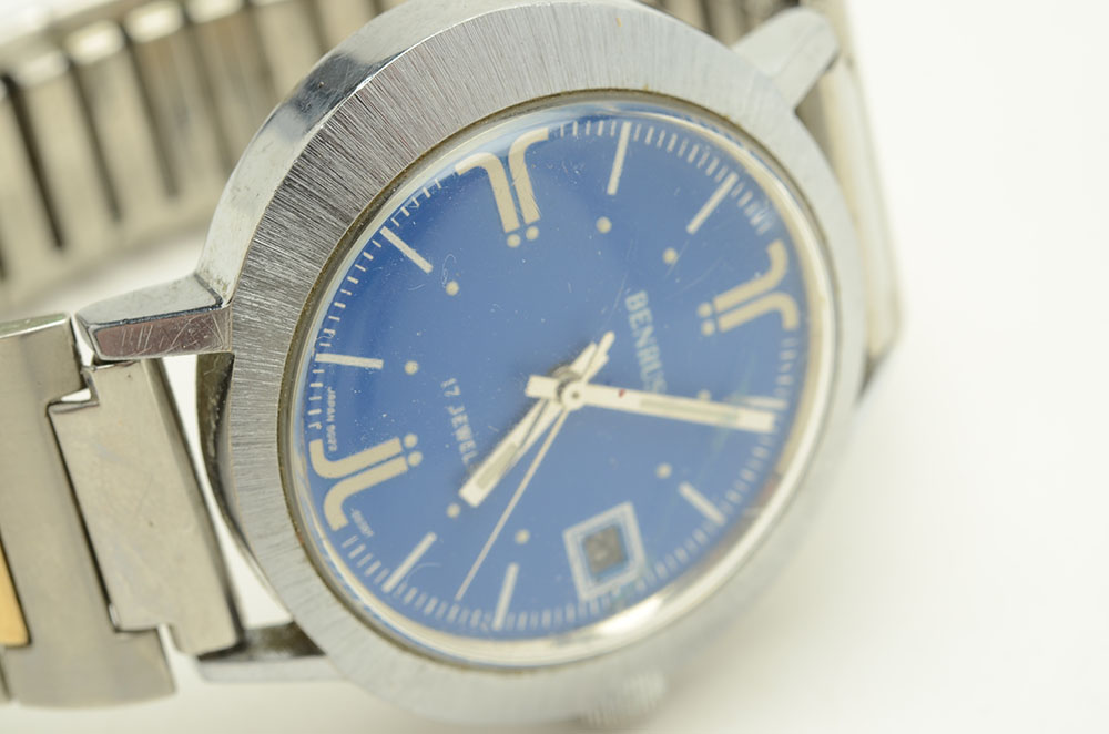 Benrus Watch with Blue Dial