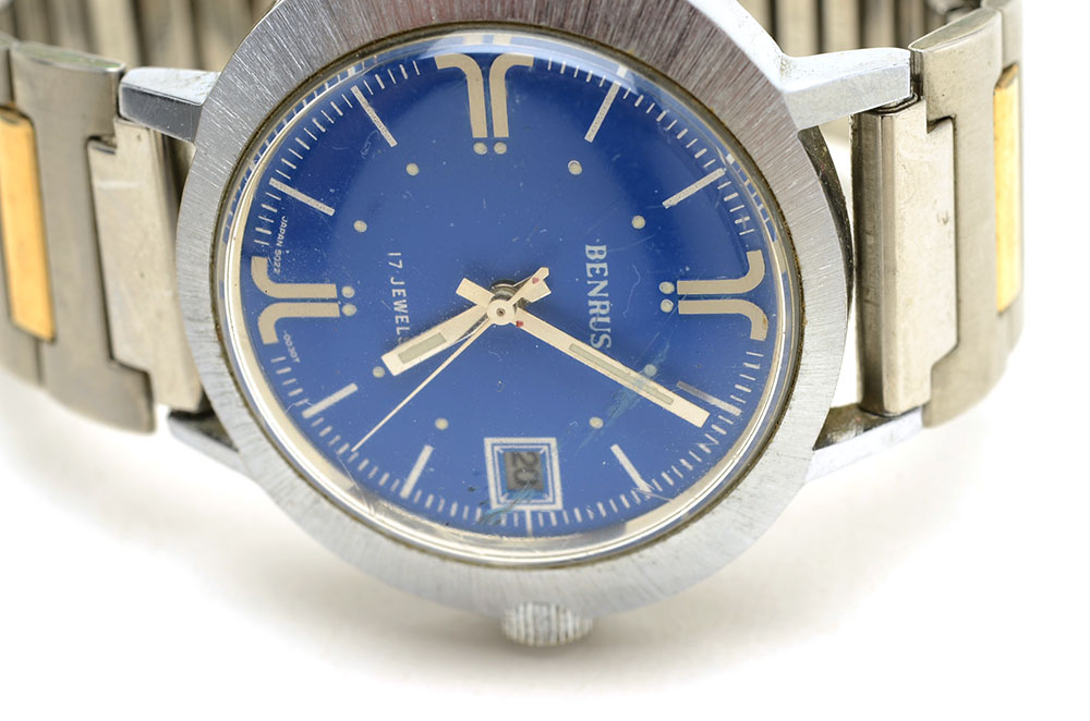 Benrus Watch with Blue Dial