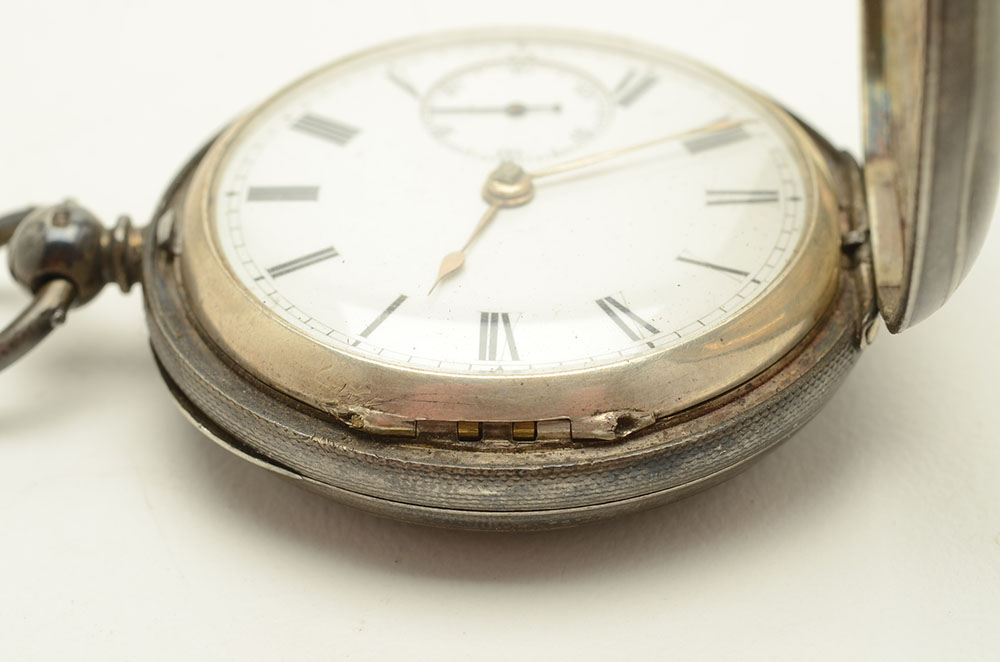 Sterling Silver British Pocket Watch
