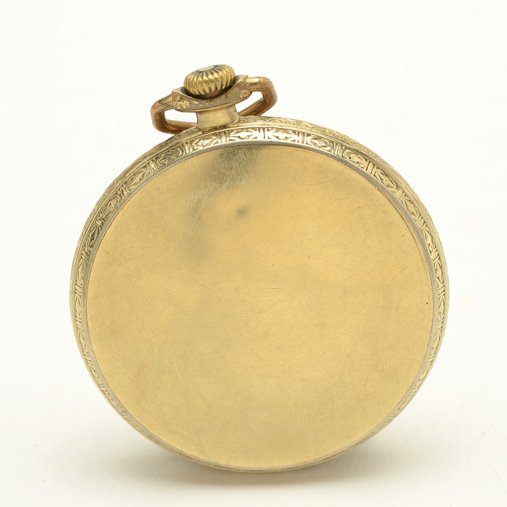 Vintage Gruen SemiThin Pocket Watch and Two Fob Chains