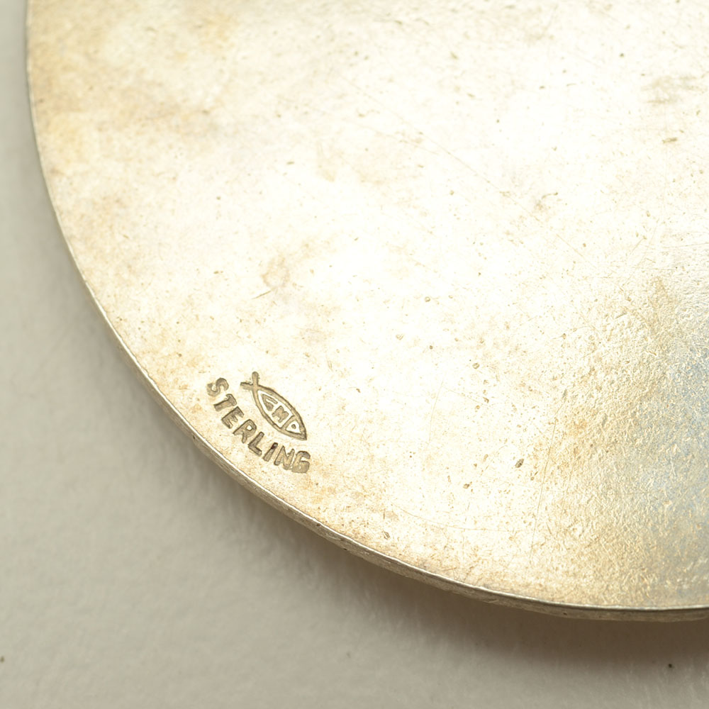 Sterling St. Barbara Medallion on Sterling Chain