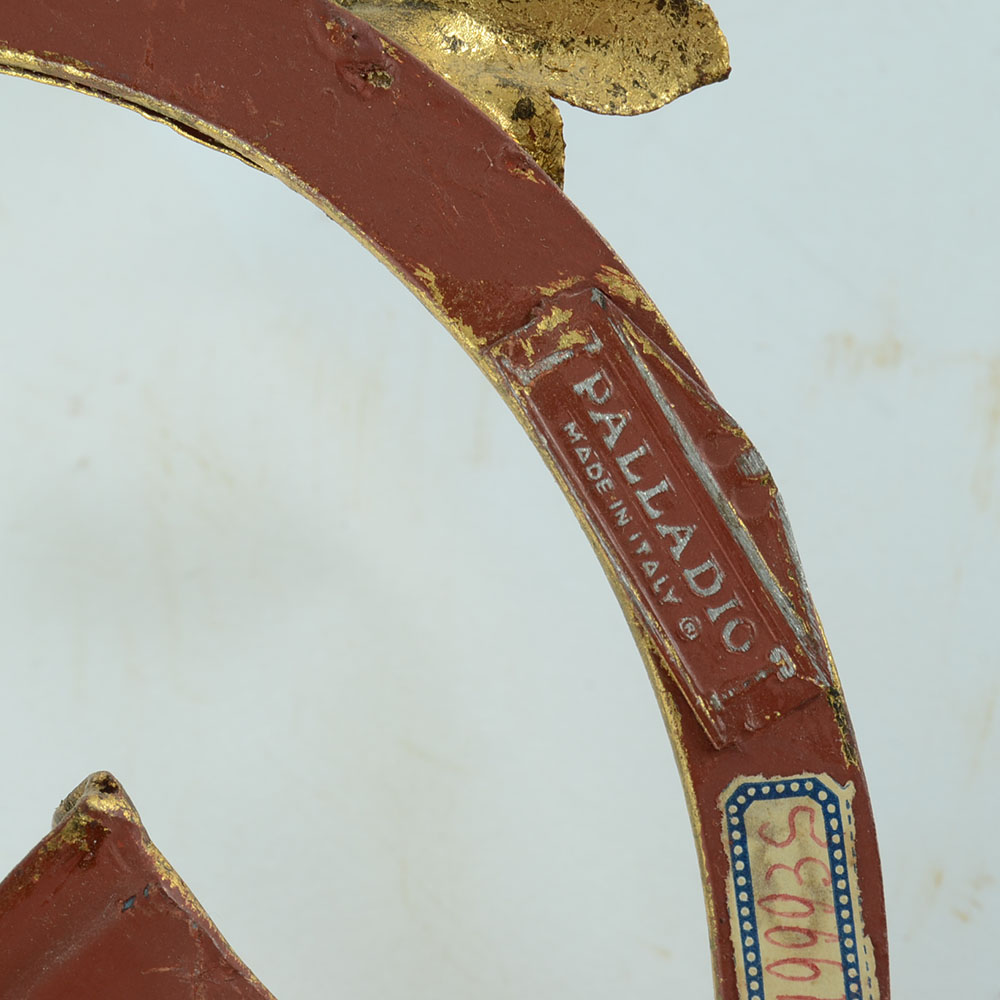 Pair of Italian Gilt Metal Wall Planters