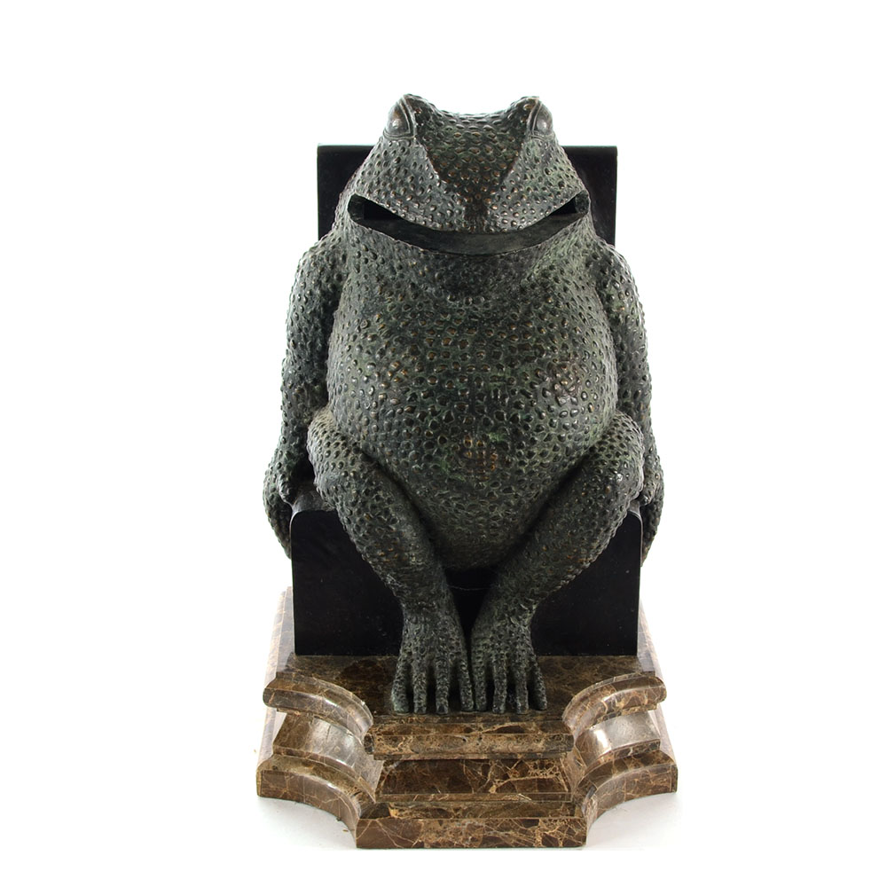 Maitland-Smith Cast Brass Tissue Holder