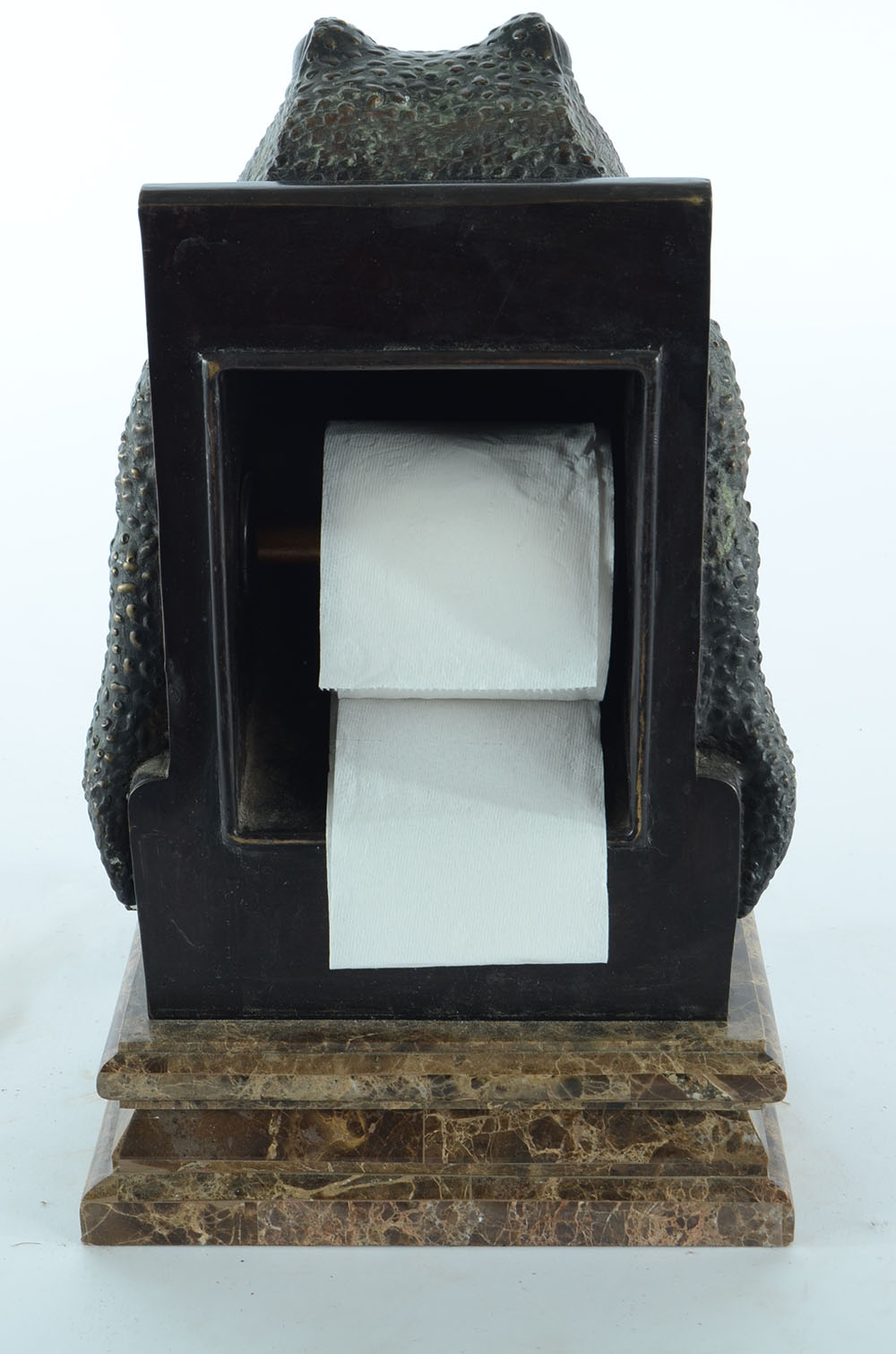 Maitland-Smith Cast Brass Tissue Holder