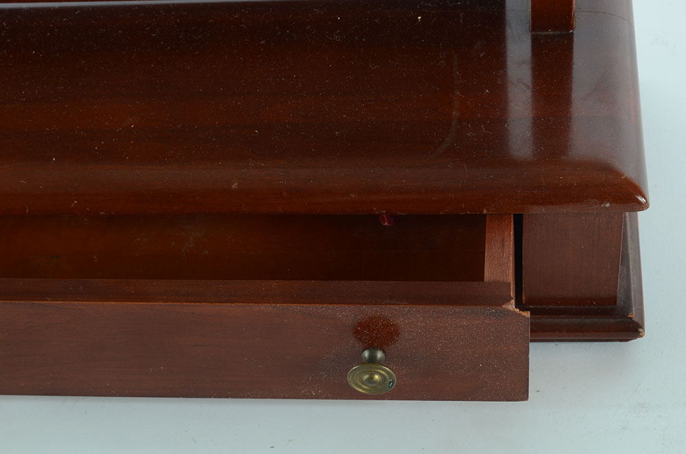 Cherry Shaving Mirror with Drawer