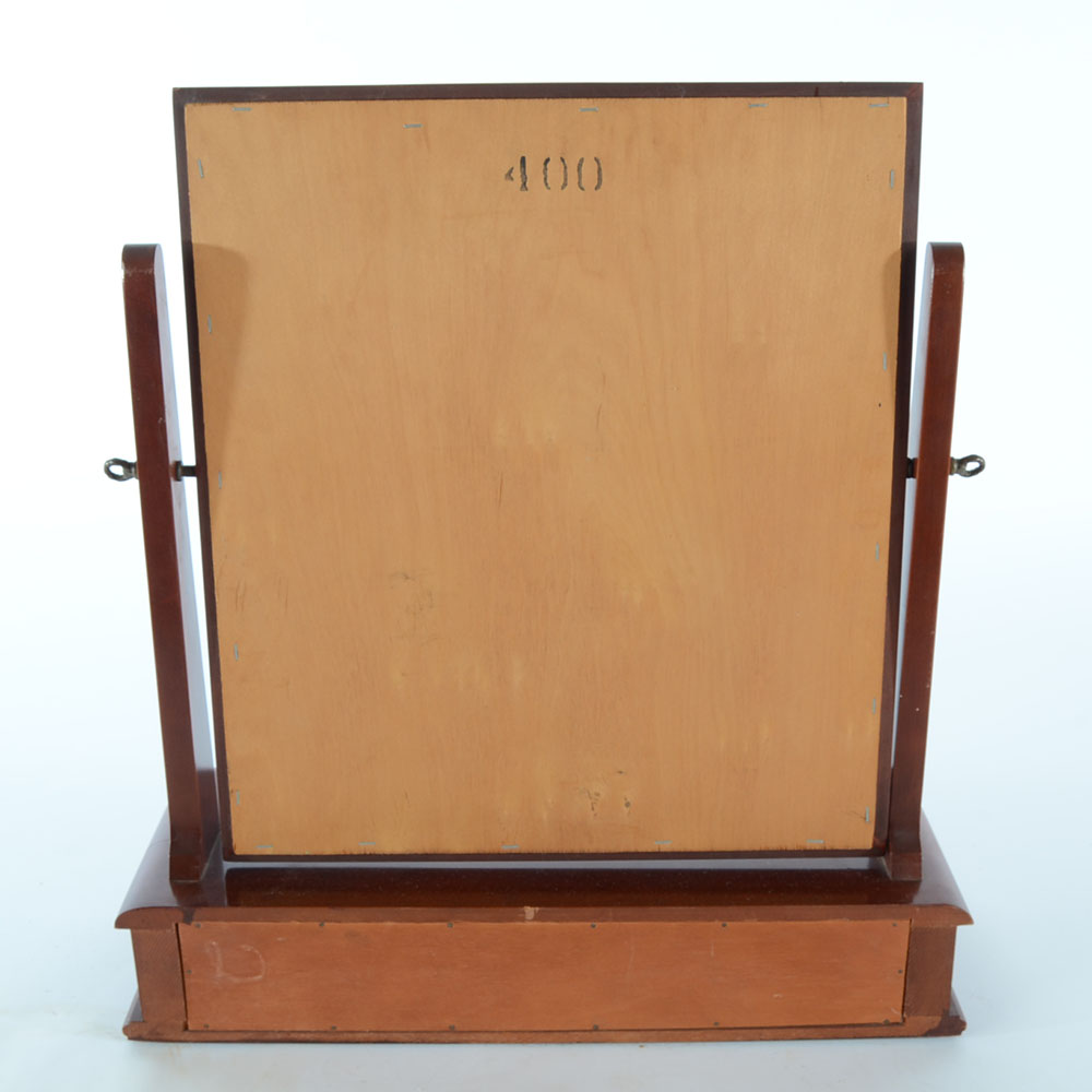 Cherry Shaving Mirror with Drawer