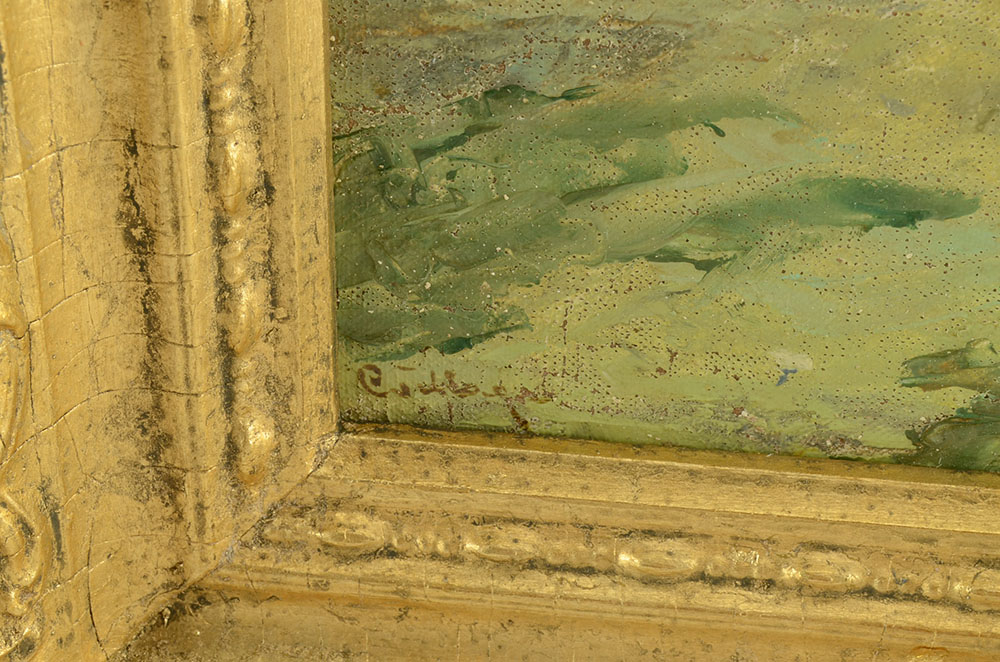 Original Mid-Century Acrylic Painting on Canvas