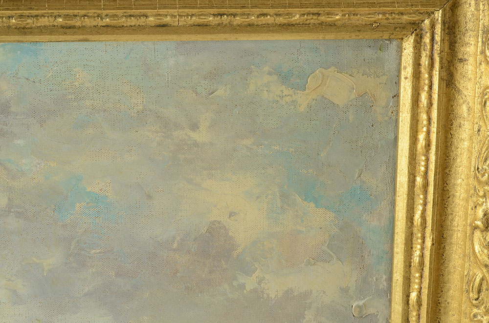 Original Mid-Century Acrylic Painting on Canvas