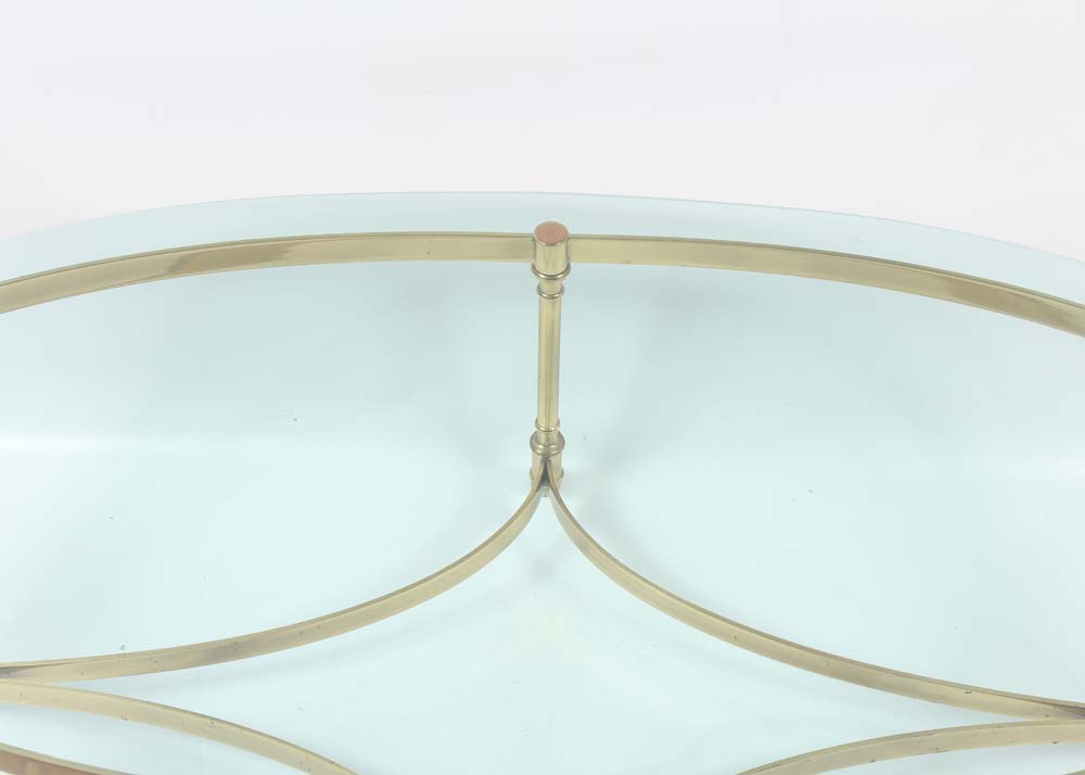 Vintage LaBarge Brass Hollywood Regency Style Coffee Table