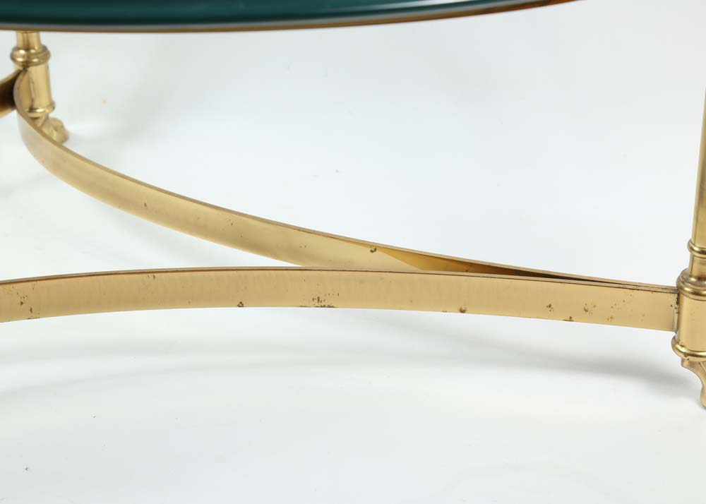 Vintage LaBarge Brass Hollywood Regency Style Coffee Table