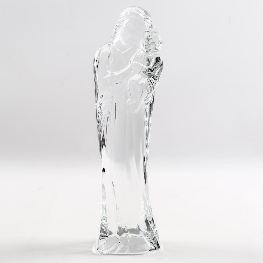 Baccarat Crystal Mother and Child Figurine