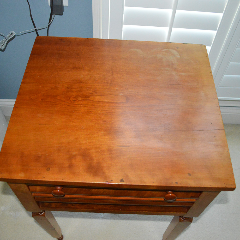 American Empire Style Cherry Accent Table