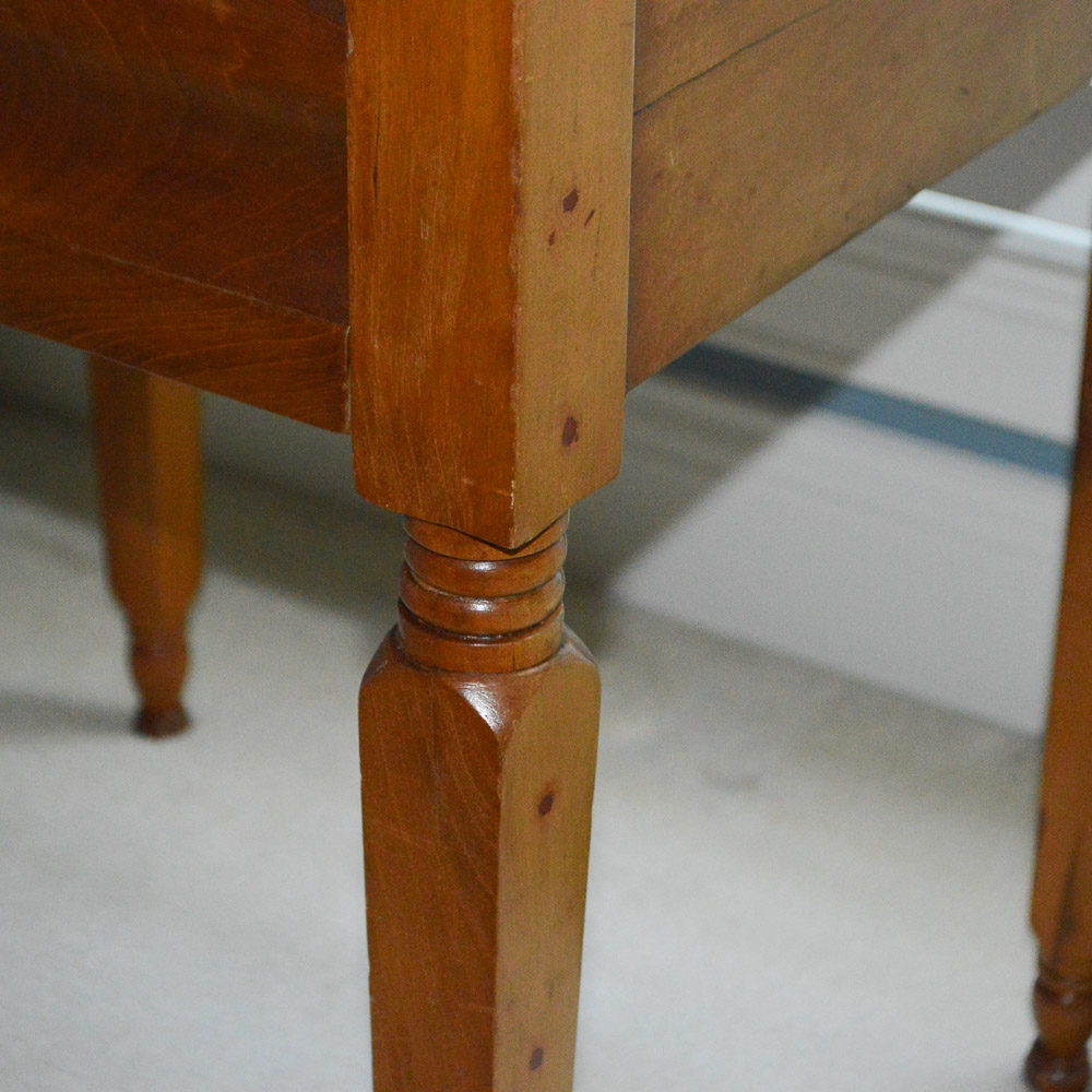American Empire Style Cherry Accent Table