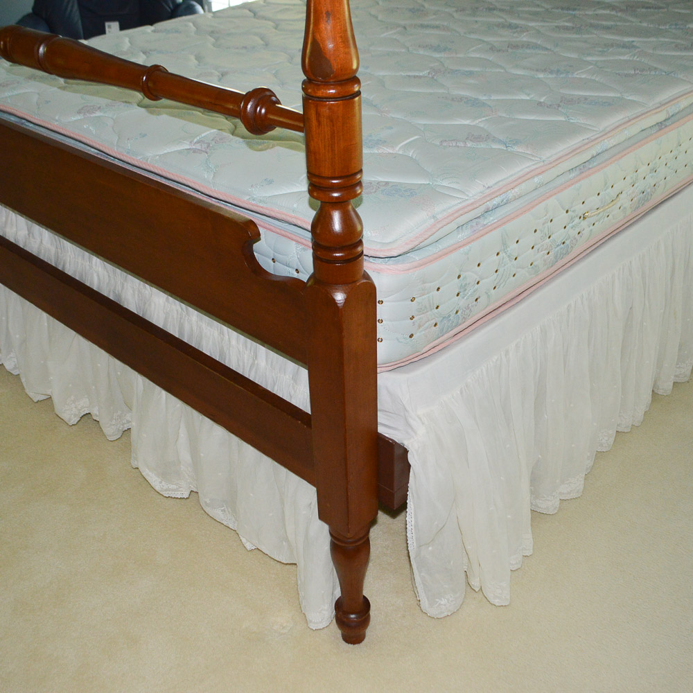 Vintage Four Poster Full Size Bed Frame