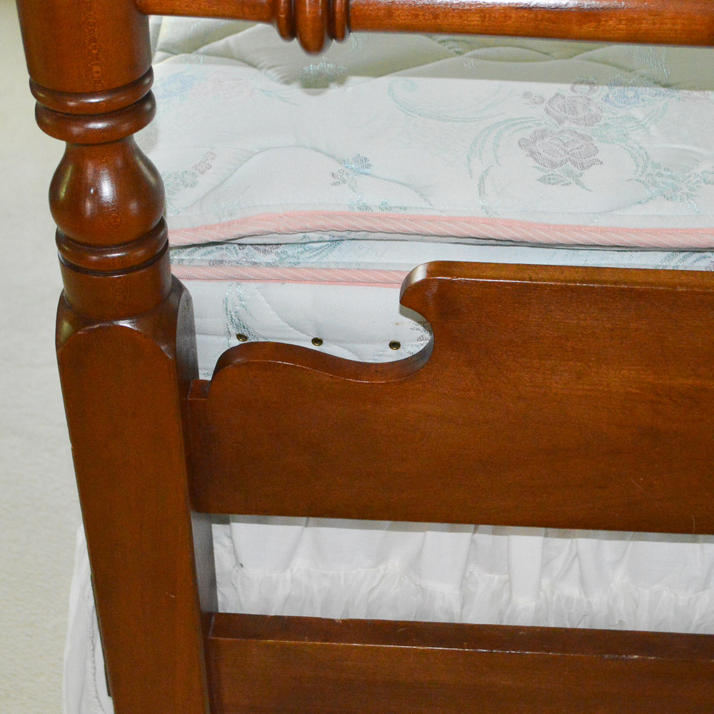 Vintage Four Poster Full Size Bed Frame