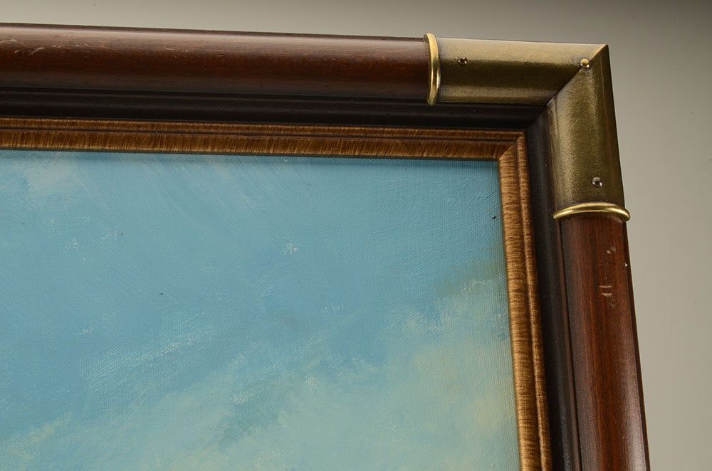 C. Harlot Original Nautical Oil Painting on Canvas