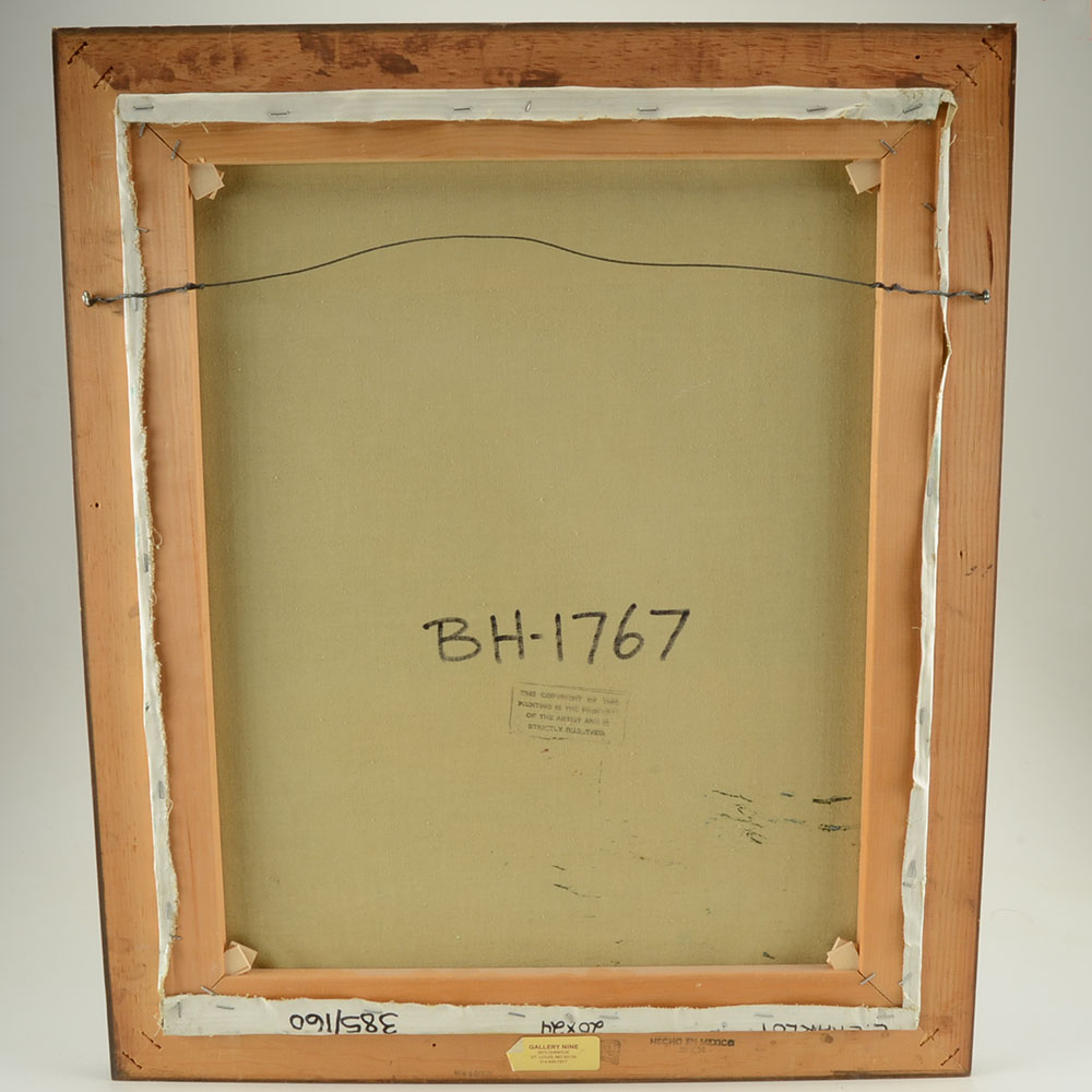 C. Harlot Original Nautical Oil Painting on Canvas