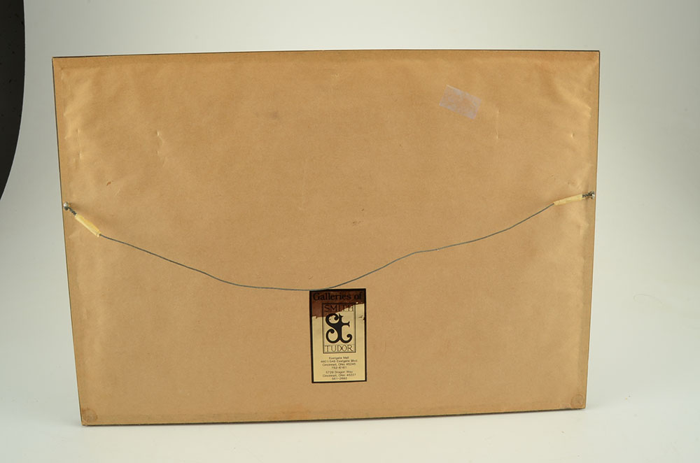 Georges Redon Mezzotint Etching with Aquatint "Ce que c'est Pratique!"