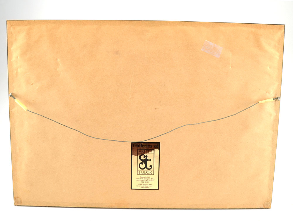 Georges Redon Mezzotint Etching with Aquatint "Ce que c'est Pratique!"