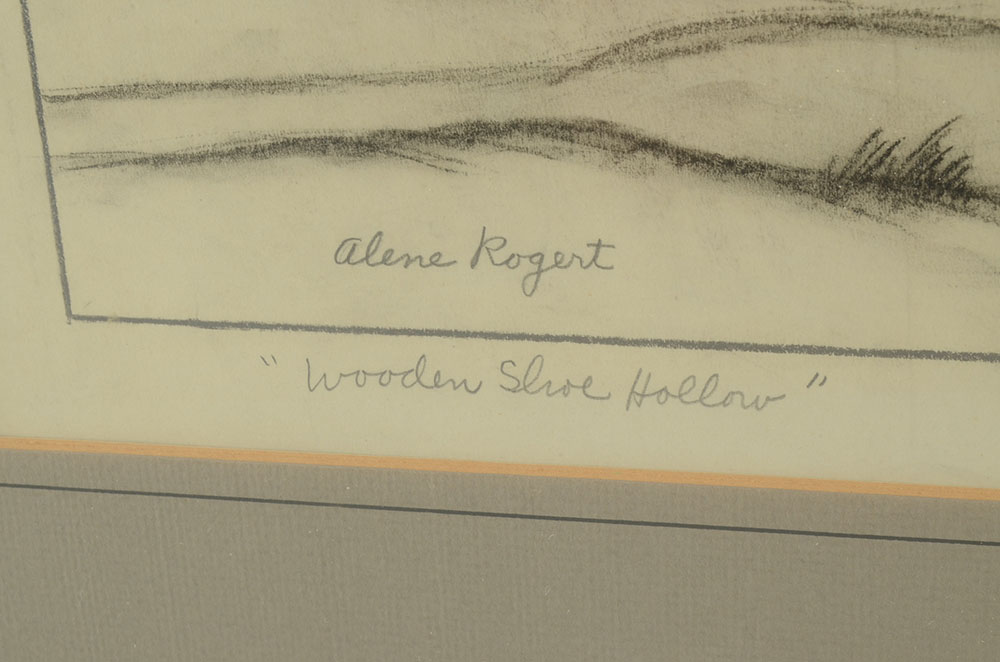 Alene Rogert Original Graphite Drawing "Wooden Shoe Hollow"