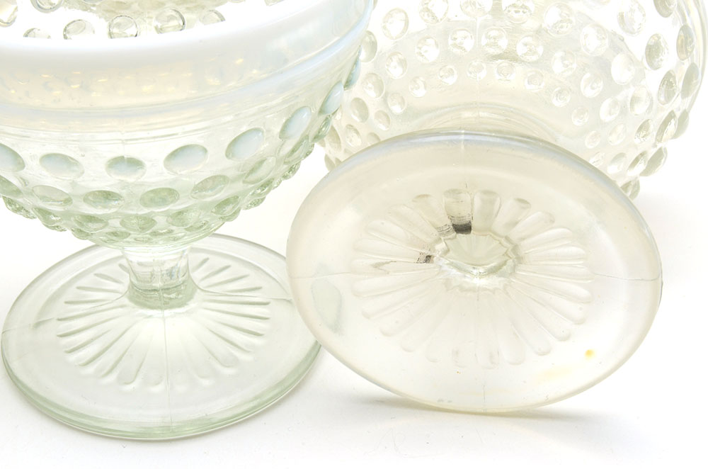 Anchor Hocking "Hobnail Moonstone" Opalescent Glassware