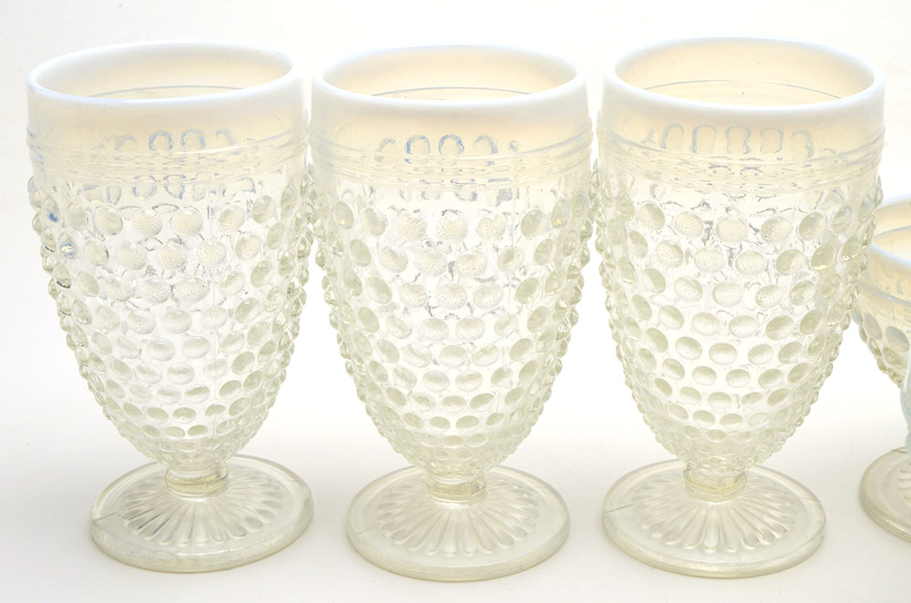 Anchor Hocking "Hobnail Moonstone" Opalescent Glassware
