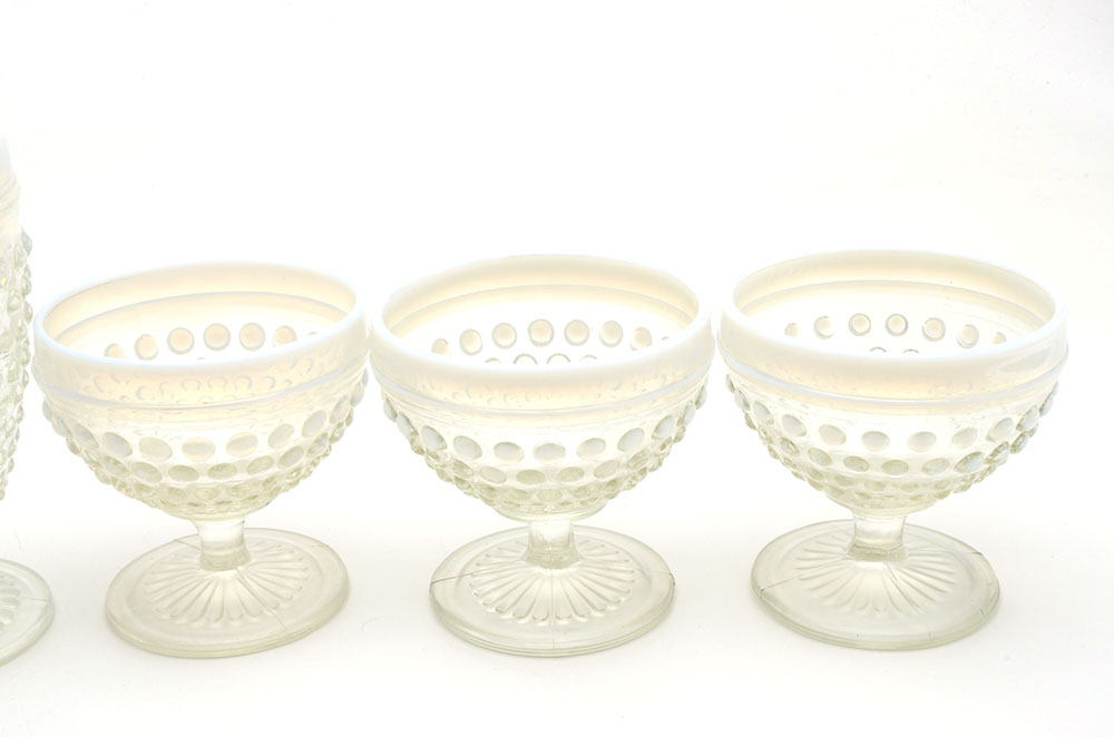 Anchor Hocking "Hobnail Moonstone" Opalescent Glassware
