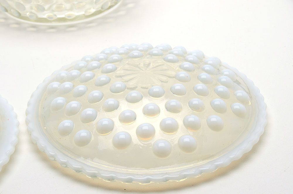 Anchor Hocking "Hobnail Moonstone" Opalescent Glassware