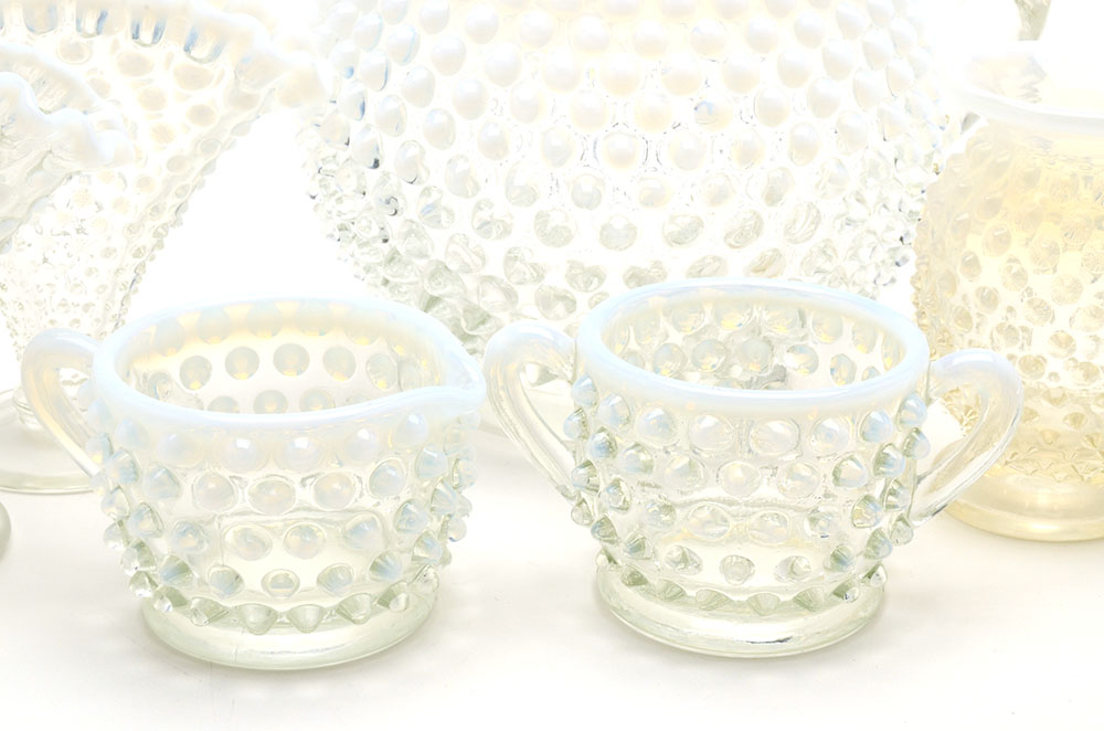 Fenton Hobnail "French Opalescent" Glassware