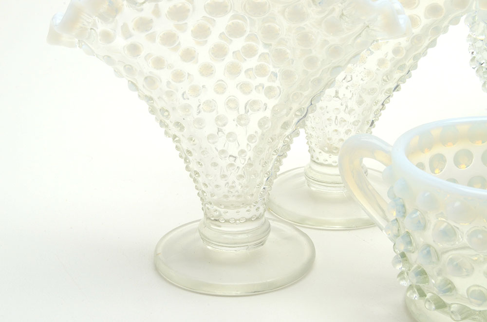 Fenton Hobnail "French Opalescent" Glassware