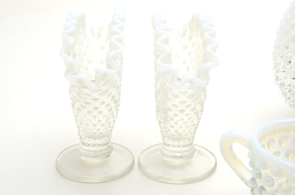 Fenton Hobnail "French Opalescent" Glassware