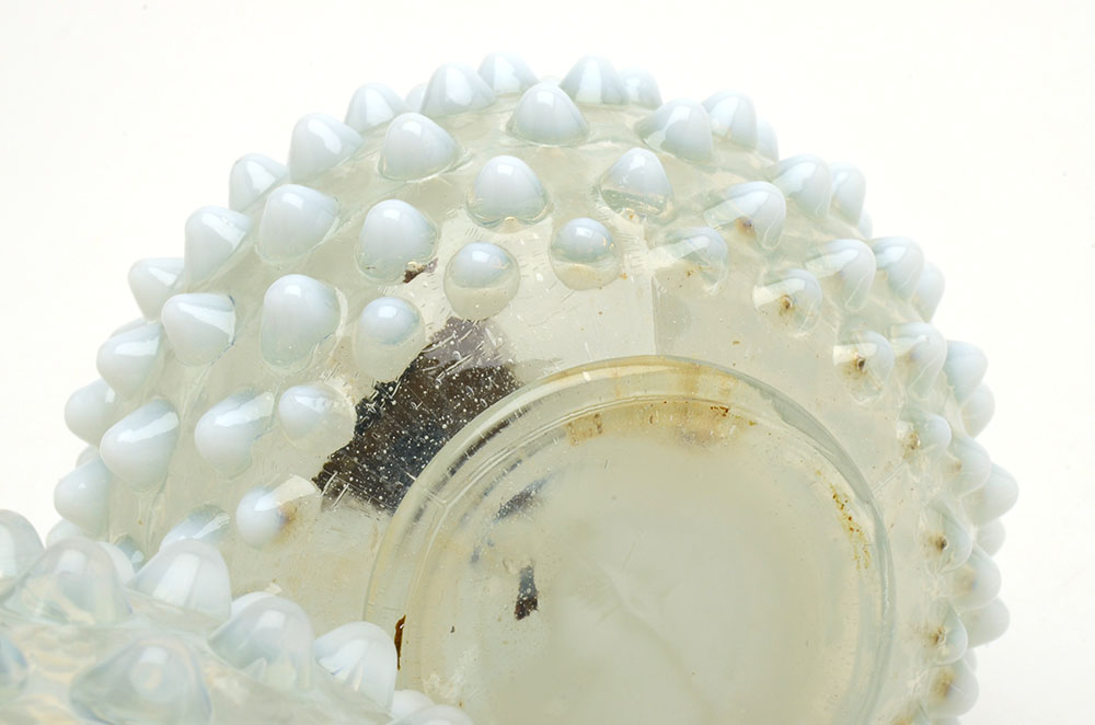 Fenton Hobnail "French Opalescent" Cologne Bottles