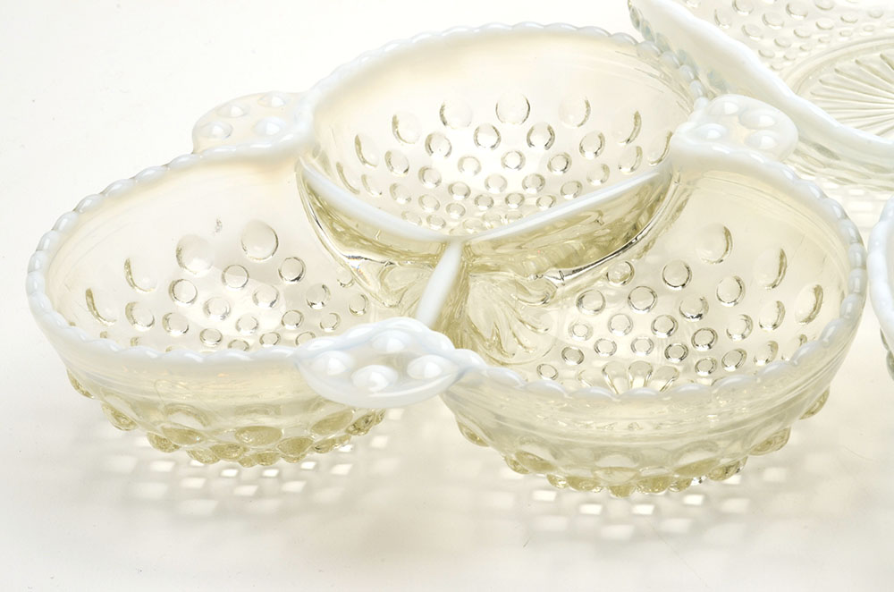 Anchor Hocking "Hobnail Moonstone" Opalescent Glassware