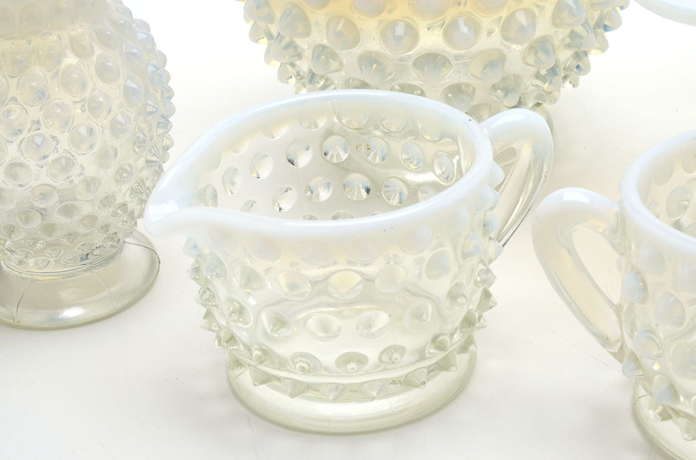 Fenton Hobnail "French Opalescent" Glassware