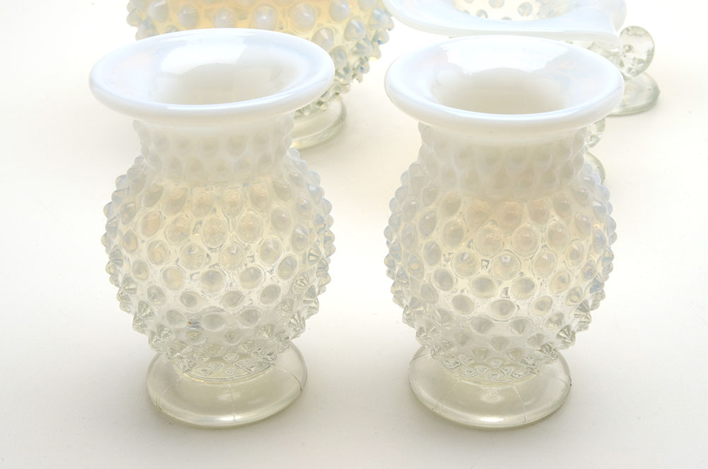 Fenton Hobnail "French Opalescent" Glassware