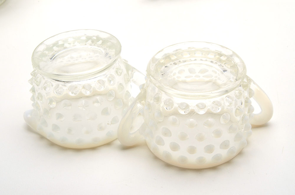 Fenton Hobnail "French Opalescent" Glassware