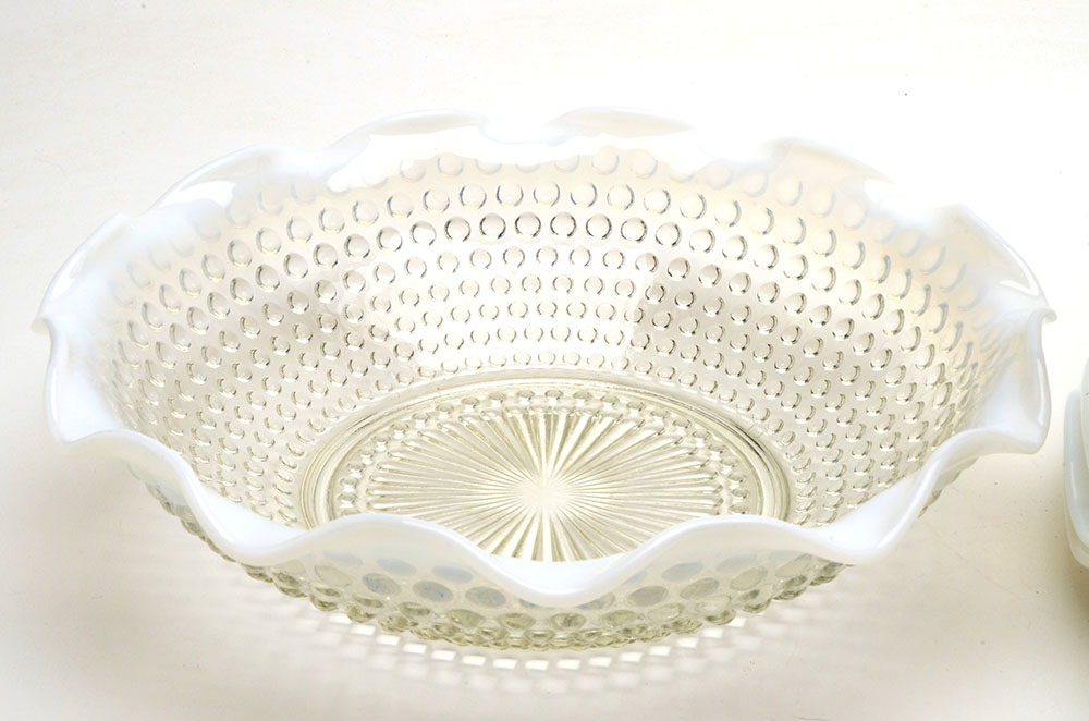 Anchor Hocking "Hobnail Moonstone" Opalescent Glassware