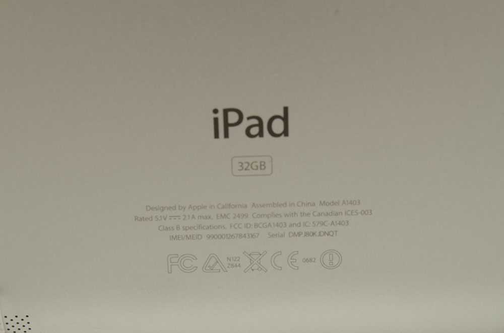 Third Generation iPad Tablet