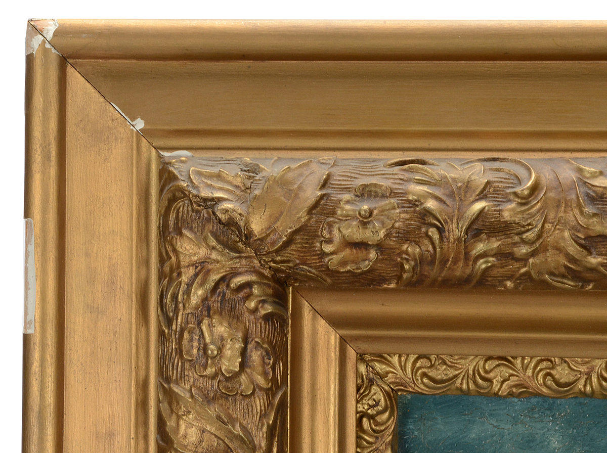 Antique G. Wallace Original Nocturne Oil Painting on Canvas