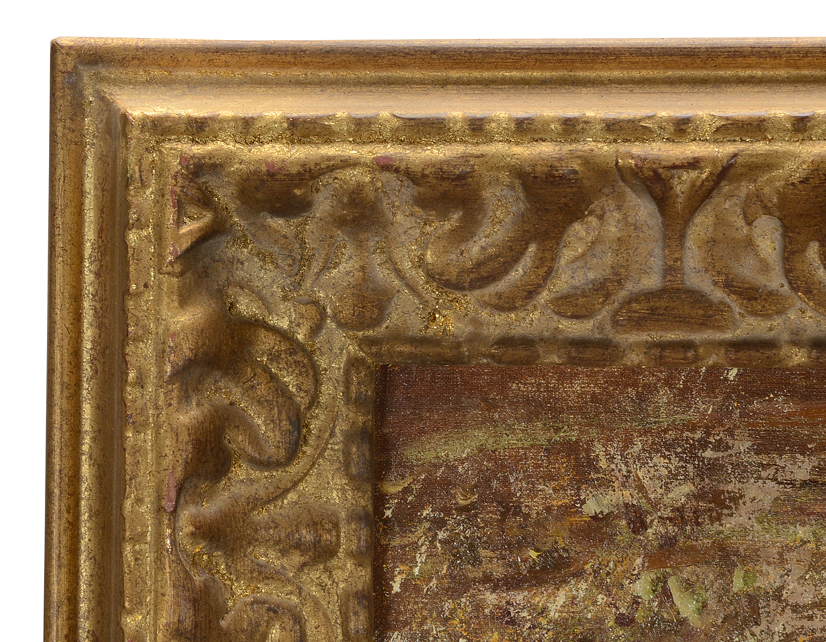 King Signed Original Oil Street Scene on Canvas