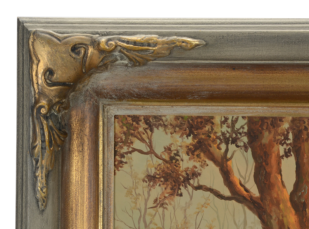 Frank Kecskes Jr. Original 1979 Tempera Landscape on Panel