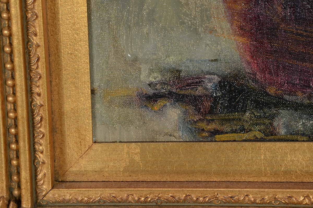 Jin Xin Original Oil Still Life of Lilies on Canvas